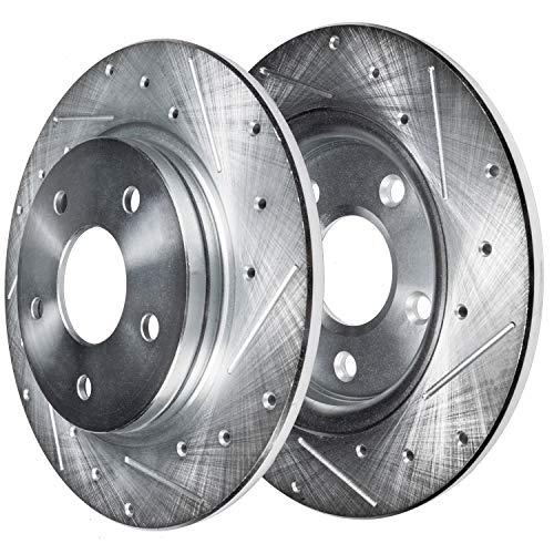 Detroit Axle - Brake Kit for 05-10 Scion tC Drilled & Slotted Brake Rotors