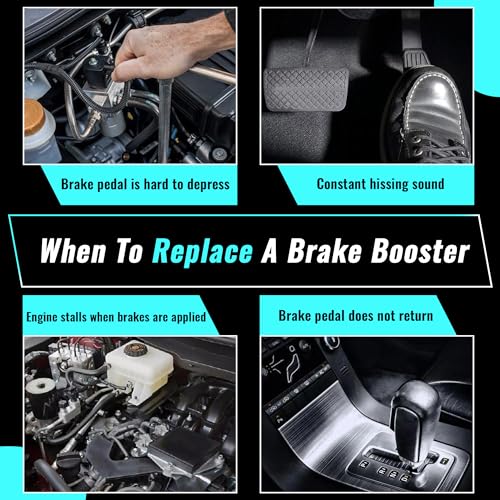 PartsFlow Vacuum Power Brake Booster 54-74822 Compatible with Chevrolet Blazer 98-05 S10 Pickup 98-04 GMC Jimmy 97-05 Sonoma 98-04 Oldsmobile Bravada 98-01 4.2L 4.3L