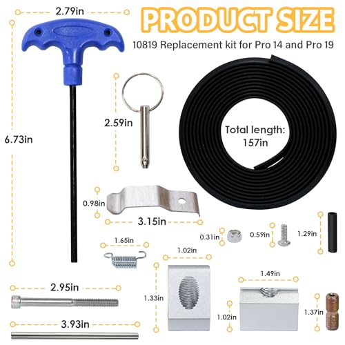 Upgraded 10819 Brake Tune Up Kit, Replacement Brake Parts for Tapco Pro 14 and Pro 19, Pro Ii, Pro Iii, and Pro 2000 10'6", Tough Materials Keep Equipment in Top Condition at All Times
