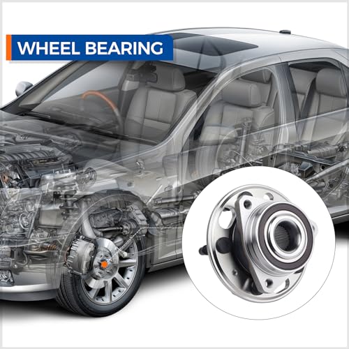 MACEL 513288 Front or Rear Wheel Hub Bearing Assembly - Compatible with Chevy Malibu, Impala, Equinox, GMC Terrain, Buick Lacrosse, Cadillac XTS, CTS, Regal - 5 Lugs w/ABS