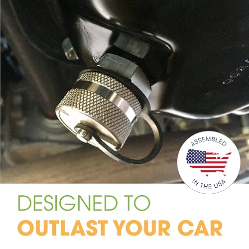 ValvoMax Oil Drain Valve – Quick Twist Oil Drain Plug for Mess-Free DIY Oil Changes – No Tools Required – M12-1.75 Thread Size – Veteran-Owned American Brand