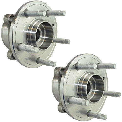 TRQ Left and Right Wheel Bearing and Hub Assembly Set 2 Piece Compatible with 2011-2012 Ford Explorer 2013-2019 Explorer Police Package Steel Wheels 2013-2019 Police Interceptor Utility