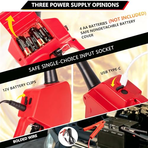 Portable Fuel Transfer Pump with Auto-Stop & Hand Nozzle, 80'' Pumping lift,fit different gas barrel sizes and depths, no adapters needed,3.8GPM, mulitiple power supply,for Gasoline, Diesel, Kerosene