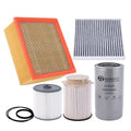 RARAYC 6.7L Cummins Fuel Filter Kit for 2019-2024 Ram Turbo Diesel Engines 68157291AA 68436631AA and Oil Filter 5083285AA Air filter 43034051AB Cabin Air Fitler 68406048AA