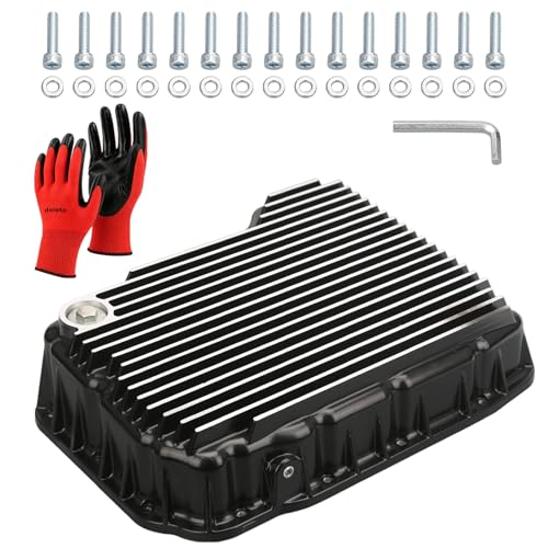 228052110 Heavy Duty Transmission Oil Pan Compatible with Dodge Ram 2500 3500 2007-2025 6.7L 68RFE Transmission Brushed High Quality, Larger Capacity
