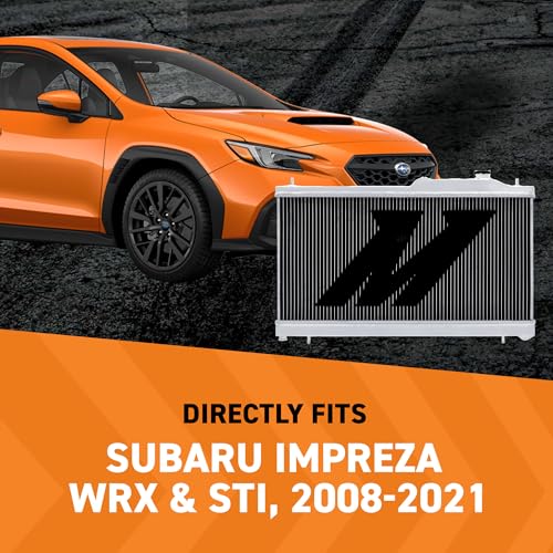Mishimoto MMRAD-STI-08 Performance Aluminum Radiator, Compatible with Subaru Impreza WRX & STI, 2008-2019