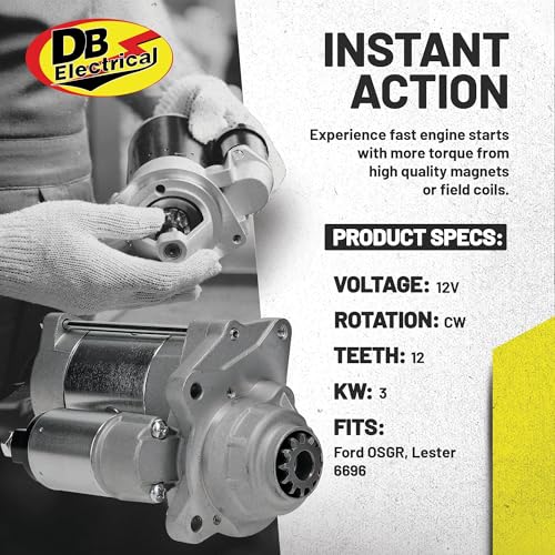 DB Electrical 410-14084 Starter Compatible with Ford F250 F350 F450 F550 Super-Duty 6.7L 6.7 Diesel 2011-2015 2011 2012 2013 2014 2015 Replaces BC3T-11000-AB BC3Z-11002-A SA-1004 6696