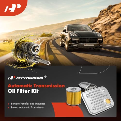 A-Premium Automatic Transmission Fluid Filter with Pan Gasket, Compatible with Jeep Wrangler 1992, Cherokee 1987-2001, Comanche 1987-1992, Grand Wagoneer 1993, Wagoneer 1987-1990