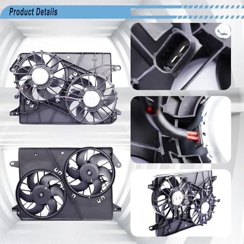 Gjhch Radiator Cooling Fan Compatible with 2008-2010 Challenger, 5137714AA