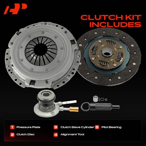 A-Premium Chevrolet S10 Clutch Kit with Clutch Slave Cylinder Compatible with Chevrolet S10 1996-2003 2.2L & GMC Sonoma 1996-2003 2.2L & Isuzu Hombre 1996-2000 2.2L, Replace# 624280677