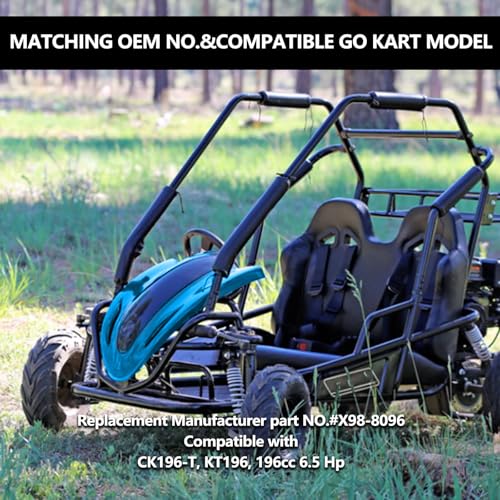 ZAIGANMA Steering Knuckle Left and Right Spindle Side for Coleman KT196 Go Kart CK196-T, KT194, 196cc 6.5 Hp Go karts included Ball joint knuckle on both ends, directly replace 4-Wheeler Quad Parts