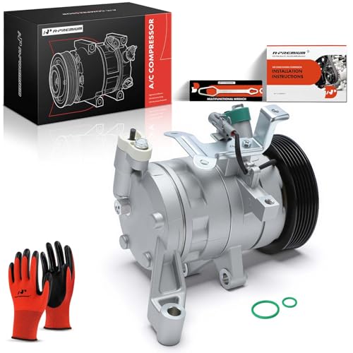 A-Premium Air Conditioner AC Compressor with Clutch Compatible with Subaru Forester 2014-2018, Impreza 2012-2016 2.0L, Crosstrek 2016-2017, XV Crosstrek 2013-2015, GAS only