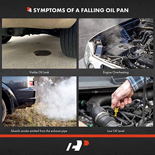 A-Premium Transmission Oil Pan Sump Without Plug Compatible with Chevrolet Malibu, Cavalier, Classic, Cobalt, HHR & Oldsmobile Achieva, Alero, Cutlass & Pontiac G5, G6, Grand Am & Saturn Aura, Ion