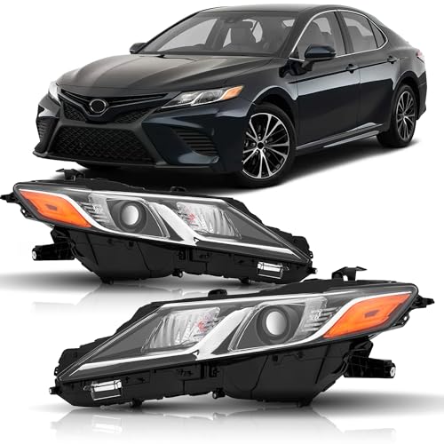 Projector Headlights Assembly Compatible with 2018-2024 Toyota Camry L LE SE