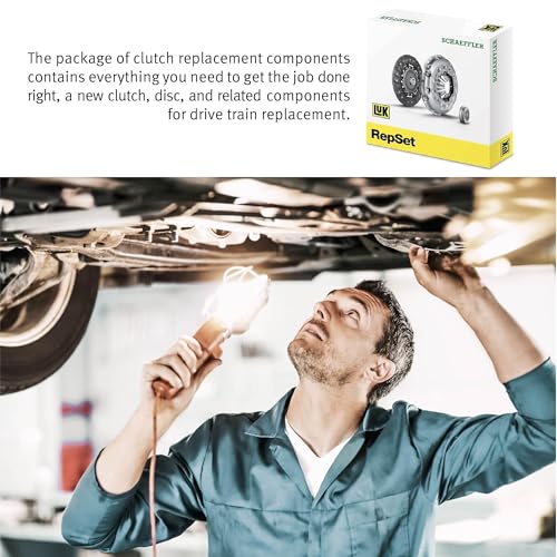 Schaeffler LuK RepSet 07-233 Clutch Kit, OEM Replacement Transmission Clutch Kit, Compatible with Ford EcoSport 13-17, Fiesta 11-19, Figo 16-18, Focus 11-18