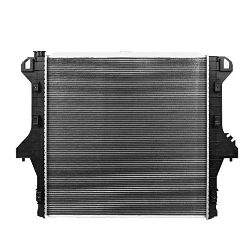 DNA Motoring OEM-RA-2711 OE Style Aluminum Cooling Radiator Compatible with 03-09 Dodge Ram 2500 3500 5.9 6.7, 27" W X 29-7/16" H X 1-9/16" D, 2" Inlet / 2"Outlet