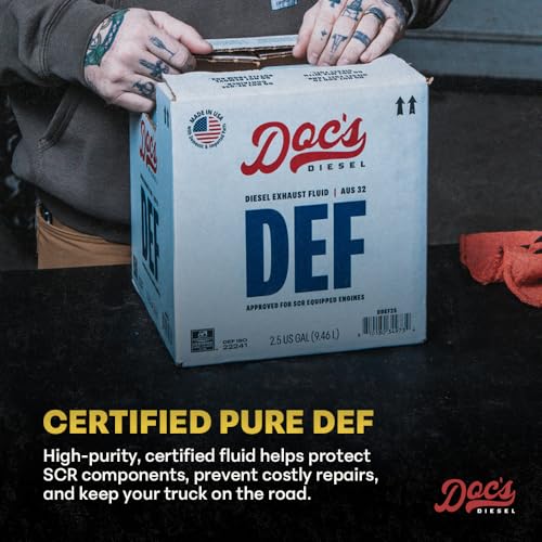Doc's Diesel DEF Diesel Exhaust Fluid SCR Emissions Fluid for Diesel Trucks Pickups and Equipment DEF Tanks | 2.5-Gallons