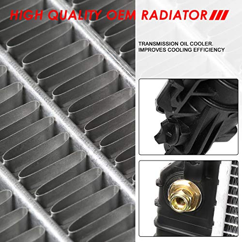 Auto Dynasty Radiator Compatible with 2008-2015 Chevy Captiva Sport/Saturn Vue 2.4L/3.5L AT, DPI 13057 Factory Style 1-Row Cooling Radiator, Aluminum Core
