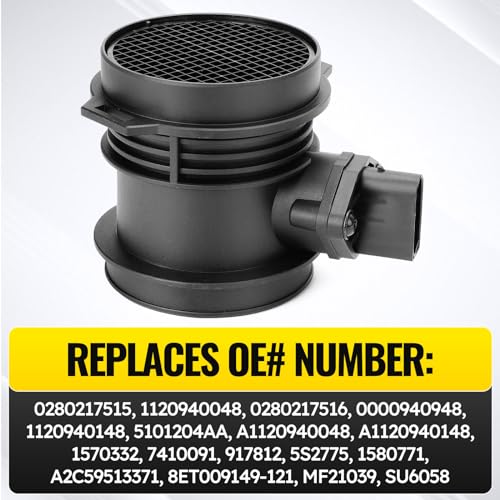 Mass Air Flow Meter MAF Sensor for 1998-2008 Mercedes-Benz C240 C280 C320 CLK320 E320 ML320 SLK320 ML350 S350 C32 AMG SLK32 AMG 2004-2008 Chrysler Crossfire,0280217515 1120940048 0000940948