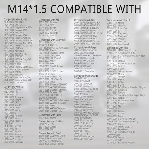 M14x1.5 Oil Drain Plug,Magnetic Oil Drain Plug OEM#6506214AA,94027565,7522691,Automotive Replacement Engine Oils Drains Plugs Compatible with Honda/Mercedes-Benz/Kawasaki/GMC (M14*1.5)