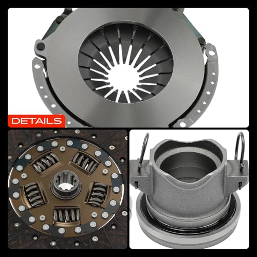 A-Premium Clutch Kit Compatible with Jeep Cherokee XJ 1994-2001, Grand Cherokee ZJ 1994-1996, Wrangler YJ 1994-1995, Wrangler TJ 1997-2006 & Dodge Dakota 1992-1999, B150 1992-1993, 3.9L 4.0L