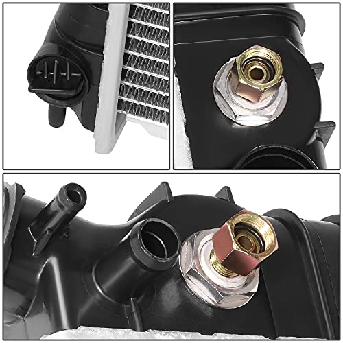 DNA Motoring OEM-RA-709 OE Style 1-Row Aluminum Core Radiator Compatible with 81-86 C/K 1500 2500 3500,28-1/4" W X 17-1/4" H X 1-1/4" D,1-5/16" Inlet / 1-9/16" Outlet