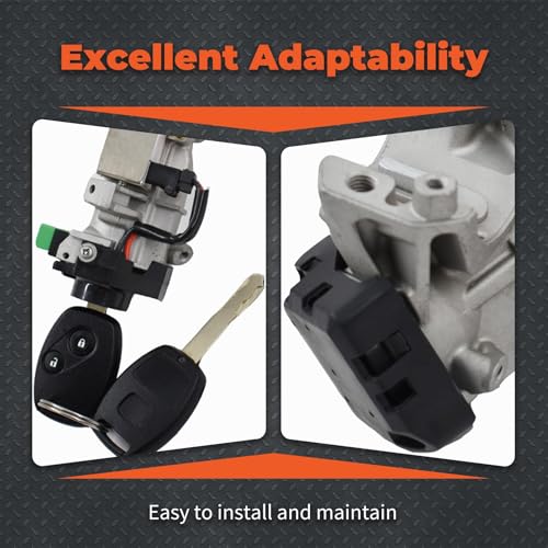 labwork Ignition Switch Lock Cylinder Steering Replacement for Honda Civic Auto Trans 2006 2007 2008 2009 2010 2011