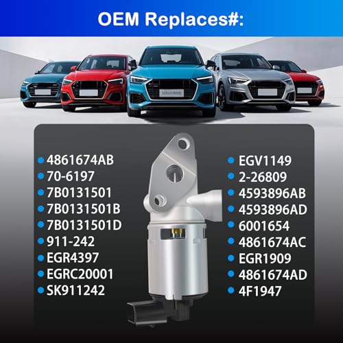USUCRRE EGV1149 Exhaust Gas Recirculation EGR Valve Compatible with Chrysler Pacifica 2007-2008,for Town & Country 2008-2010,for Dodge Grand Caravan 2008-2010,for Jeep Wrangler 2007-2011