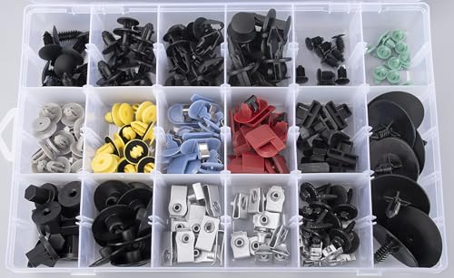 OAUTOO 180pcs fits Chevy Malibu 2013-2025 Auto Body Interior and Exterior Retainer Fastener Clip Assortment