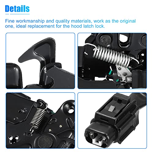 X AUTOHAUX 53510-06180 Car Engine Hood Latch Lock for Toyota Camry 20017 2008 2009 2010 2011 Hood Latch Assembly Hood Lock Assy 5351006180