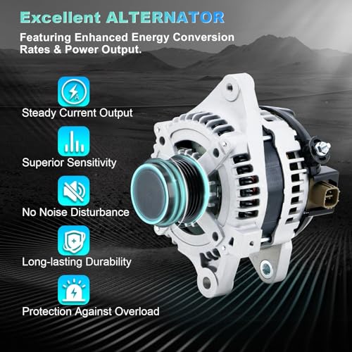BDELI Alternator Fit for 1.8L L4 2009-2011 Toyota Corolla Matrix, 100A 12V