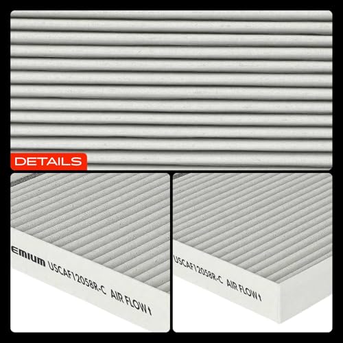A-Premium Cabin Air Filter with Activated Carbon Compatible with Hyundai Elantra 2017-2020, Accent 2018-2022, Elantra GT 2018-2020 & Kia Forte 2019-2023, Forte5, Rio 2018-2023 - Replace# 97133-F2000