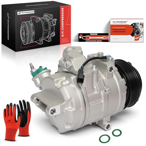 A-Premium Air Conditioner AC Compressor with Clutch Compatible with Ford Explorer 2011-2015 3.5L, Police Interceptor Utility 2013-2015 3.7L, with 6-Groove Pulley
