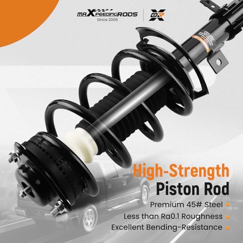 maXpeedingrods 2Pc Front Strut for Dodge Journey 2009-2019 3.5L / 3.6L V6, 172510 172509 Shock Absorber Strut w/Coil Spring Assembly