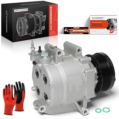 A-Premium Air Conditioner AC Compressor with Clutch Compatible with Honda Civic 1.8L 2006-2011, Replaces# 38800-RNA-A01, 38810RRBA01 38800RNBA02 38800-RNB-A02