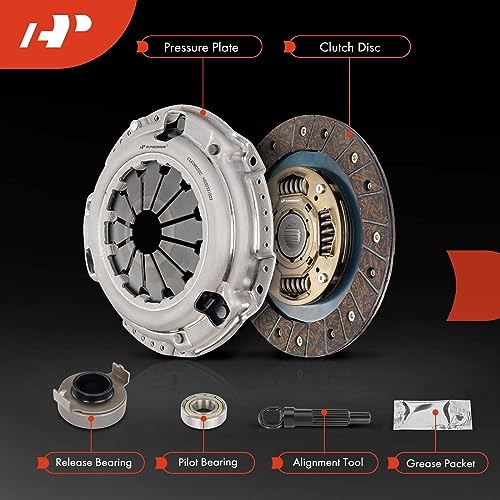 A-Premium Transmission Clutch Kit Set Compatible with Honda Civic 1992-2005, Civic del Sol 1993-1995, 1.5L 1.6L 1.7L, Replace# 22300P2E003, 621302177