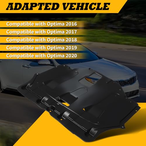 Jecoupoon Rear Engine Splash Shield Compatible with Optima 2016-2020