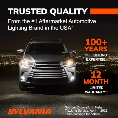 SYLVANIA - H13 SilverStar - High Performance Halogen Headlight Bulb, High Beam, Low Beam and Fog Replacement Bulb, Brighter Down Road with Whiter Light (Contains 2 Bulbs)