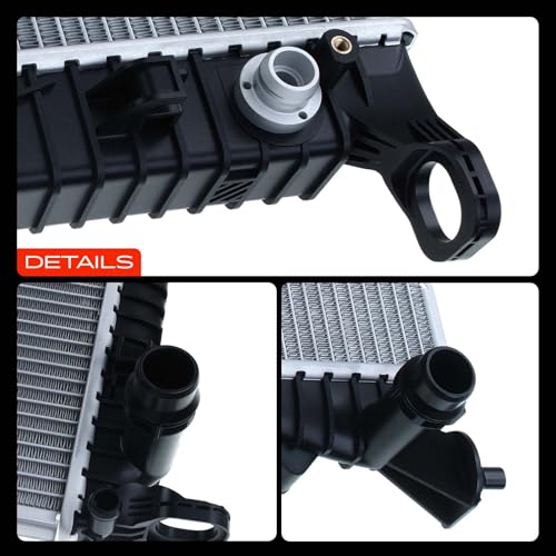 A-Premium Engine Coolant Radiator Assembly with Transmission Oil Cooler Compatible with Audi A4, A4 Quattro, A5, A5 Quattro, A6, A6 Quattro, allroad, Q5, 1.8L 2.0L, Auto Trans, Replace# 8K0121251T