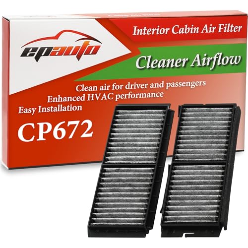 EPAuto CP672 (CF11672) Cabin Air Filter Compatible with Mazda 3 (2010-2013), Mazda 3 Sport (2010-2013) includes Activated Carbon