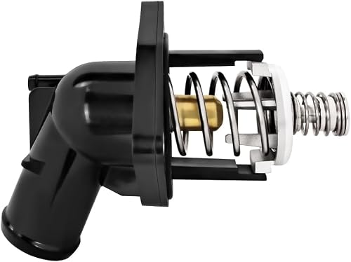 Engine Coolant Thermostat Housing Assembly Compatible with Chevrolet 2014-2019 Silverado 1500,2015-2020 Suburban Tahoe Replacement for GMC 2014-2019 Sierra,2015-2020 Yukon Replaces 15-11125 12674639
