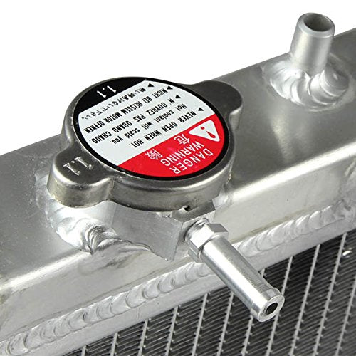 DNA Motoring RA-HC92-42-2 Compatible with Honda D15/16/B18 1.5L/1.6L/1.8L I4 MT 2-Row Dual/Double Core T-6061 Aluminum Radiator