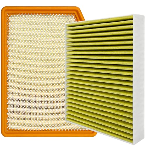 Cabin and Engine Air Filter Fits for 2019-2025 2026 Chevrolet Silverado 1500, Tahoe, Suburban, Sierra 1500, Yukon, Yukon XL, Escalade, Fits 13356916, 84121219, CF11966, CA12404