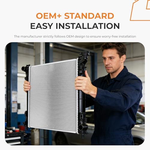 Autoexact Radiator for 2008-2016 Chrysler Town & Country, for 2008 Chrysler Voyager, Engine Radiator for 2008-2020 Dodge Grand Caravan, for 2009-2014 Volkswagen Routan/ 2012-2015 Ram C/V/Dodge Atos