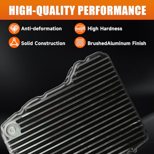 228052110 Heavy Duty Transmission Oil Pan Compatible with Dodge Ram 2500 3500 2007-2025 6.7L 68RFE Transmission Brushed High Quality, Larger Capacity