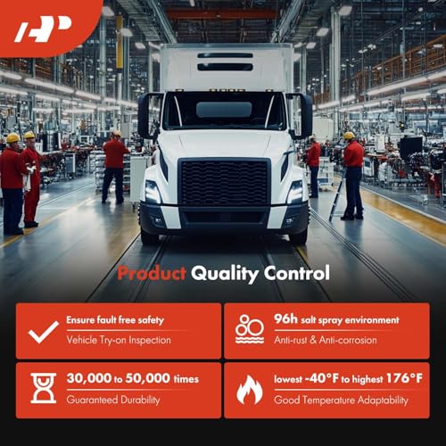 A-Premium Hood Release Latch Set Compatible with 2004-2018 Volvo Truck VN VNL, 4PCS Front Upper & Lower Hood Latches, Driver and Passenger Side Hood Latch Set, Replace# 20498998, 20565619, 8074938