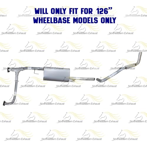 Exhaust Resonator Muffler Tail Pipe Exhaust Kit Compatible for 2005-2019 Nissan Frontier 4.0L | Stainless Steel | Northeastern Exhaust | Free Gaskets and Clamps Included | Direct-Fit
