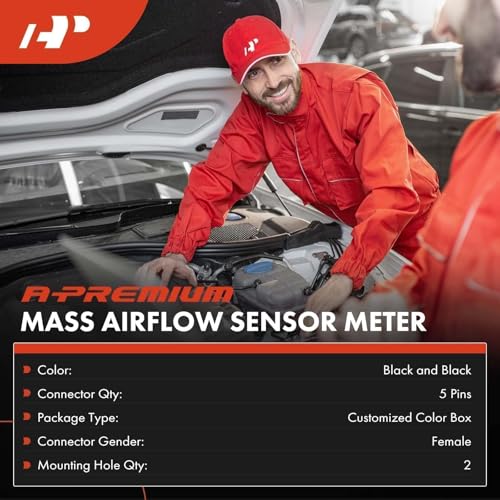 A-Premium Mass Air Flow Sensor MAF [5 Pins] Compatible with Nissan Altima 04-14, Rogue 08-13, Frontier 05-19, Pathfinder 04-14, Versa 07-19, Sentra Maxima Murano & Infiniti G35 G37 FX35 Q70 & More