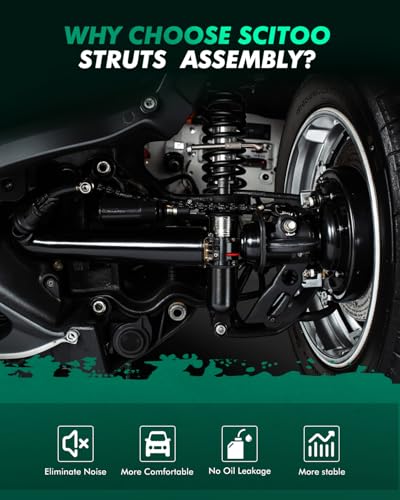 SCITOO Shock Struts Replacement Complete Assembly Front Pair Fit for 2006-2011 for Honda Civic Quick-Strut Complete Strut Assembly