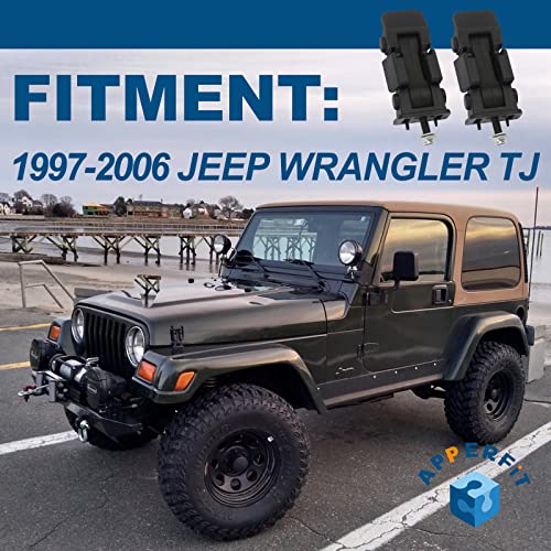 APPERFiT Hood Latch Catch w/Bracket Compatible with Jeep Wrangler TJ 1997 1998 1999 2000 2001 2002 2003 2004 2005 2006